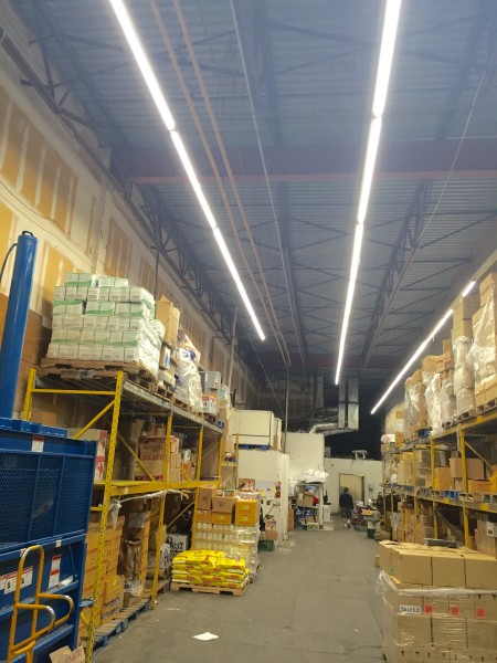 Warehouse LED Retrofit Achieves 83% energy savings